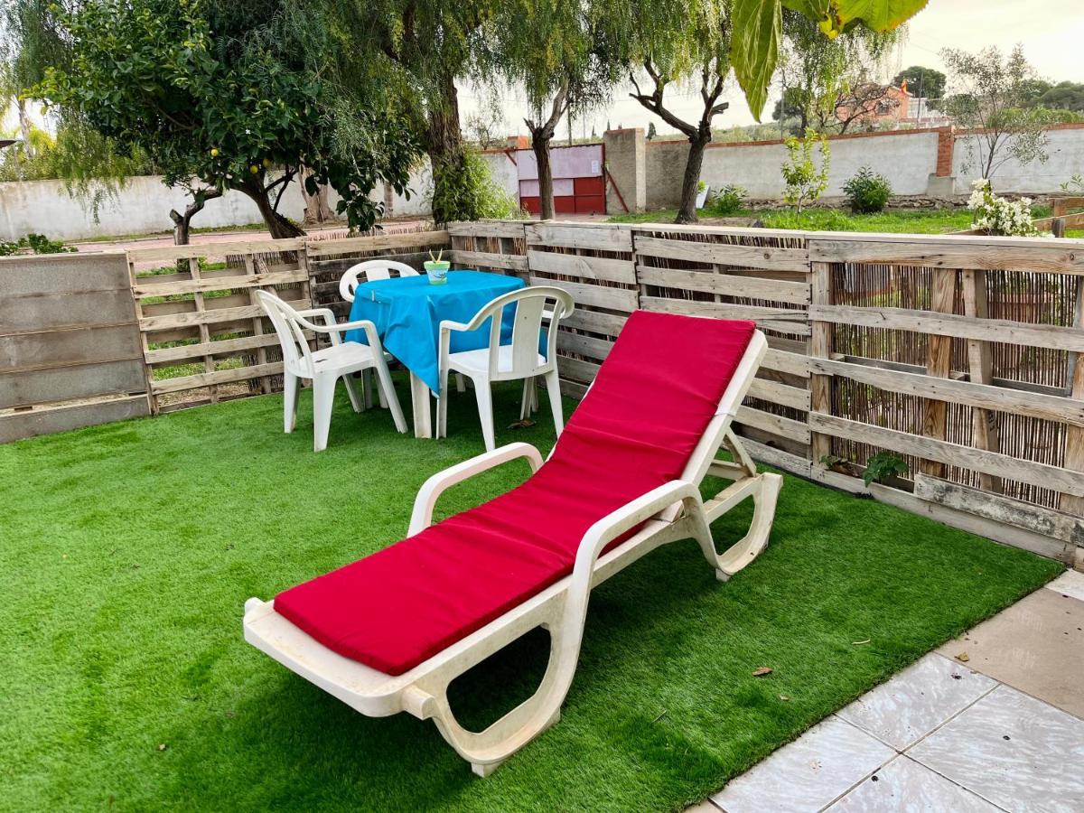Estudio Adosado Acogedor Con Jardin, Barbacoa Y Parking Privado Alicante Luaran gambar